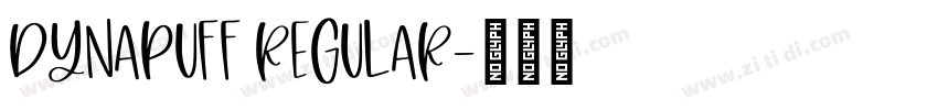DynaPuff Regular字体转换